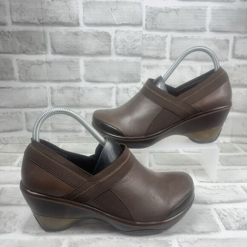 Jambu Cali Classic J-41 Women's Size 9 Brown Leather Women's Sport Wedge Shoes